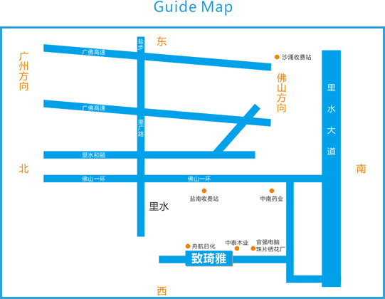 Tsuchiya (FoShan)Gomu Kasei Co.,Ltd. Access Map